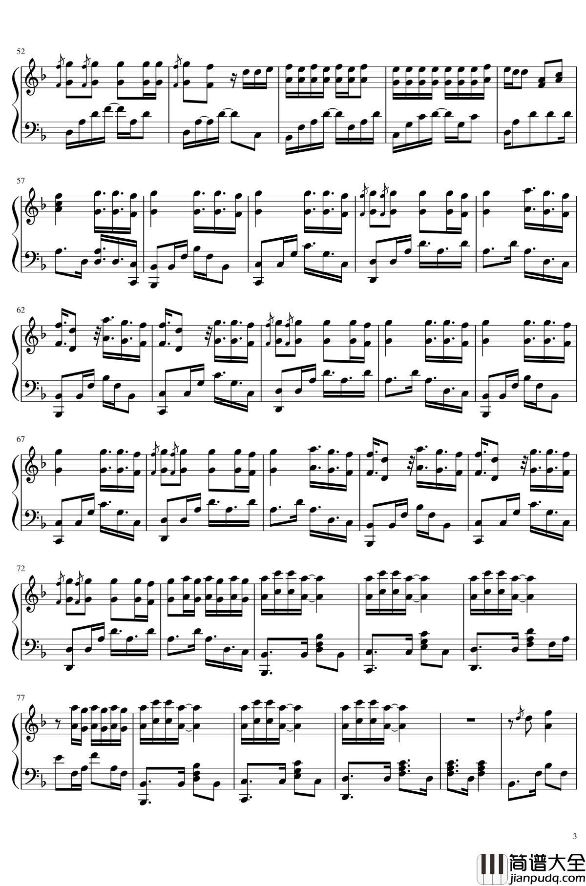 Fake_Love钢琴谱_防弹少年团