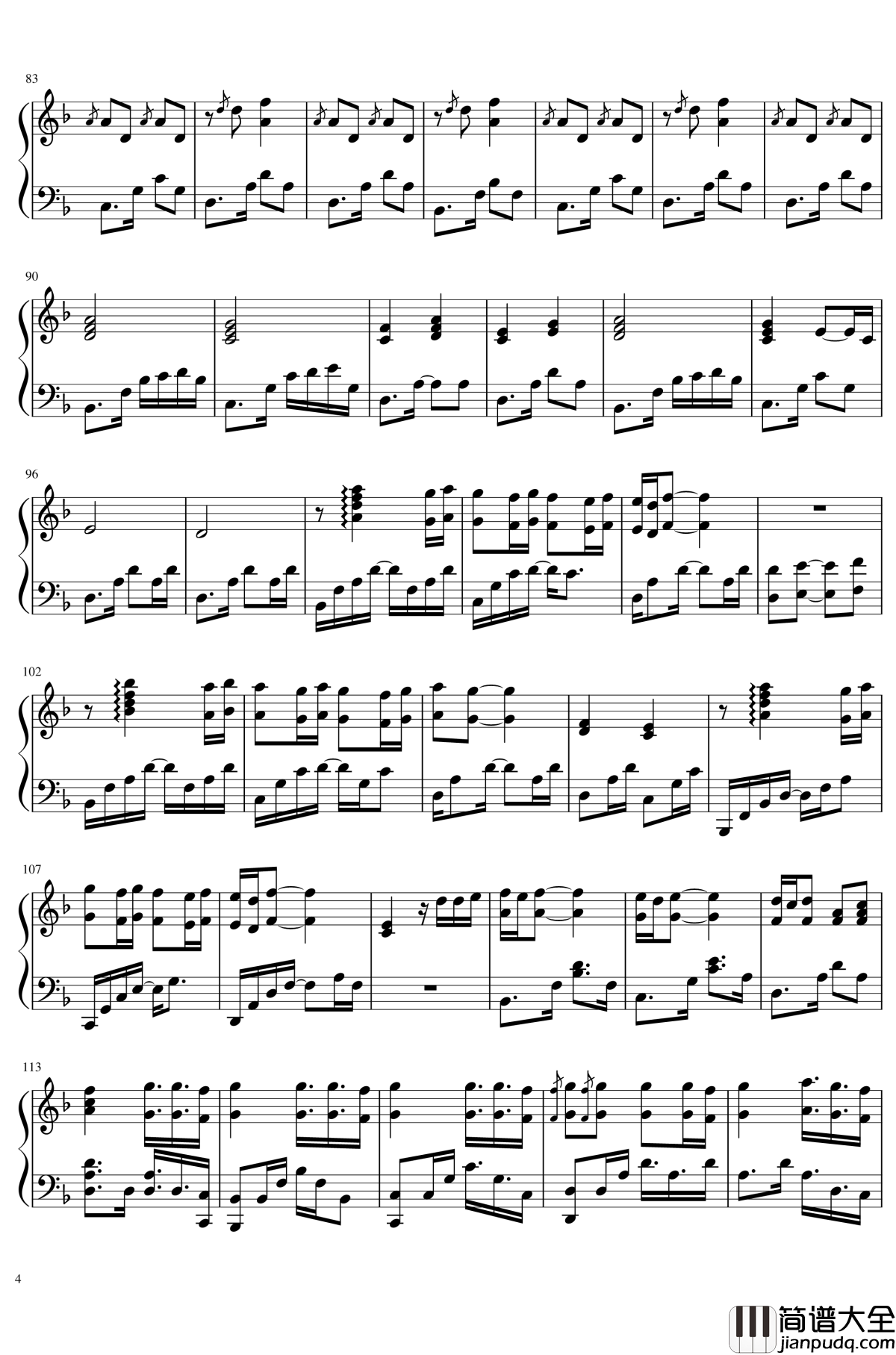 Fake_Love钢琴谱_防弹少年团