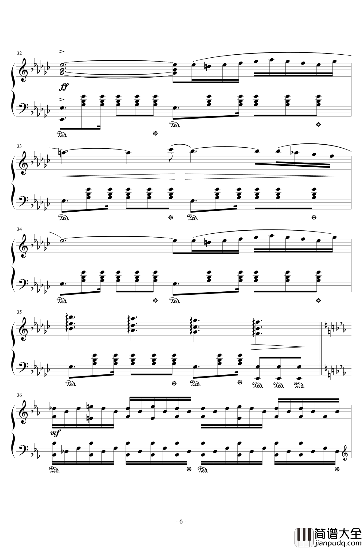 Hunter_Chance钢琴谱_植松伸夫