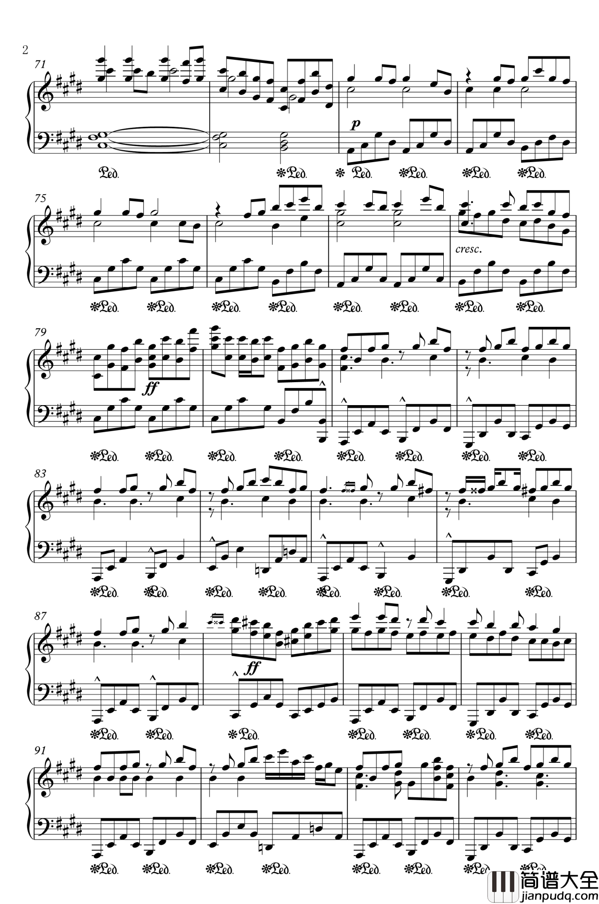 桜花之恋塚钢琴谱_Assaultdoor_东方project