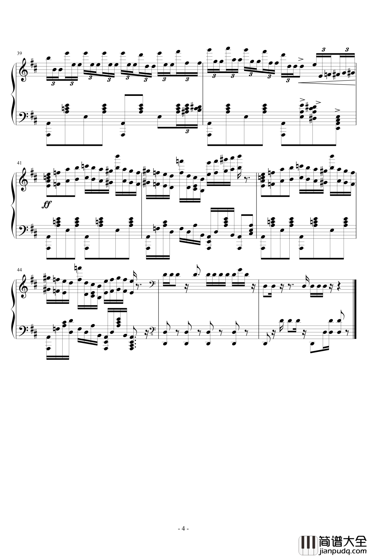 Op.1_Etude_2“最古の都”钢琴谱_Fate/Grand_Order_mJAT