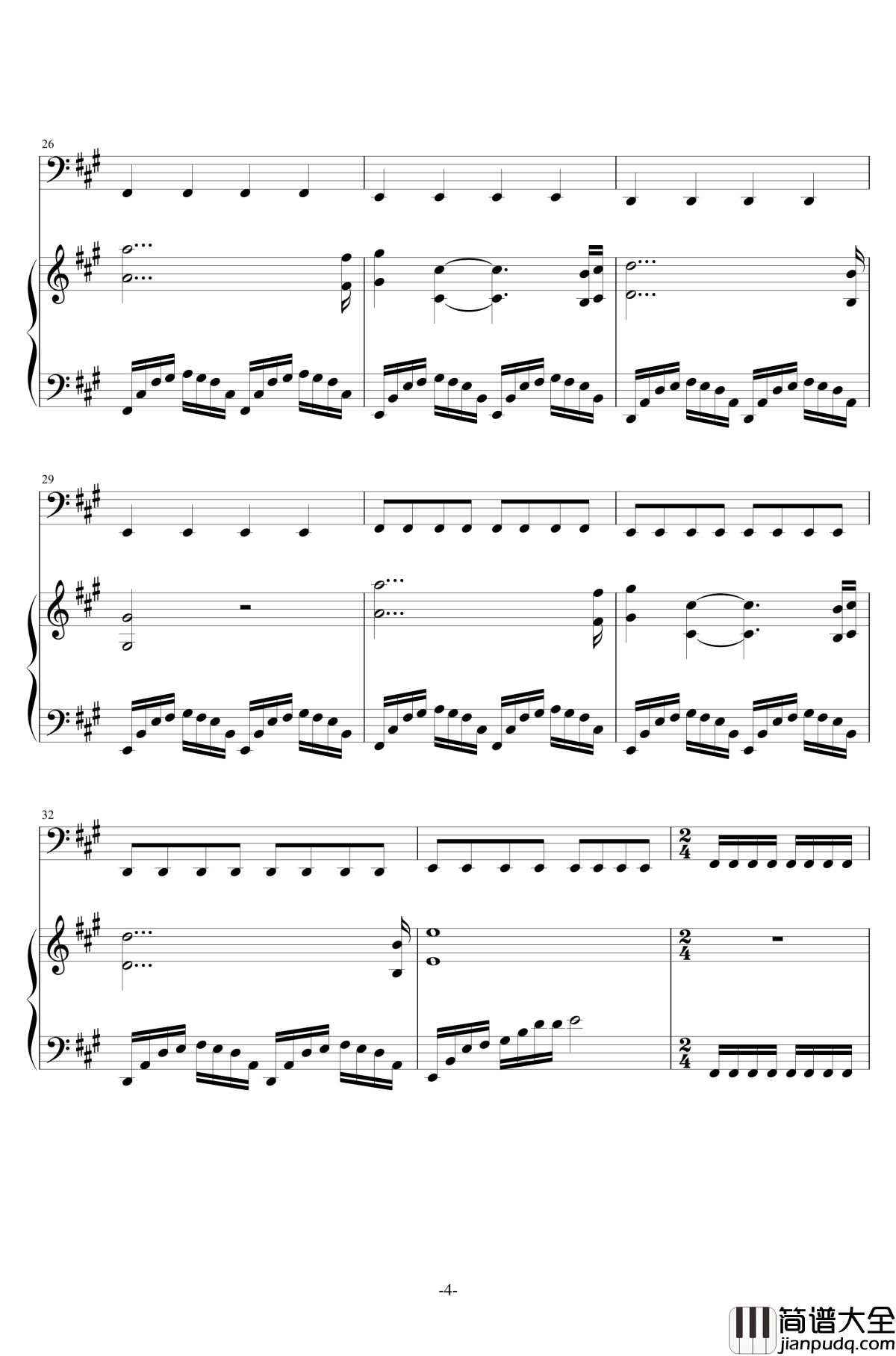 Rain_2第二部钢琴谱_Carnival_Dcw