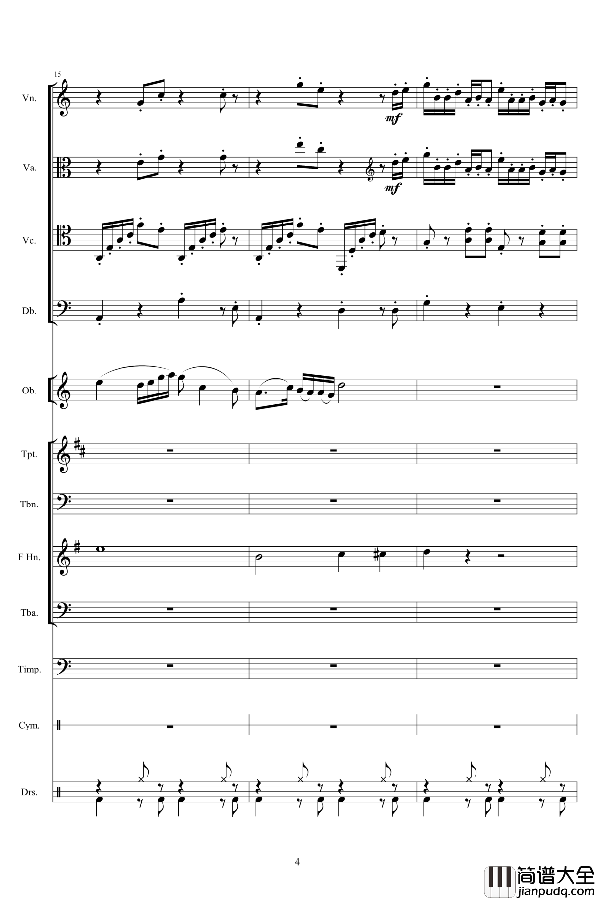 第八套广播体操组曲钢琴谱_总谱_中国名曲