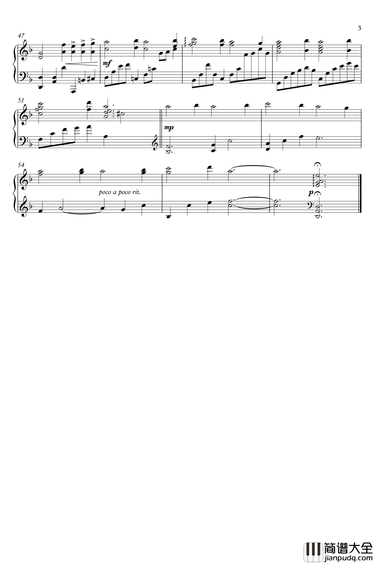 彩られし夜空_钢琴谱_～高地ドラヴァニア：夜～_FF14_最终幻想