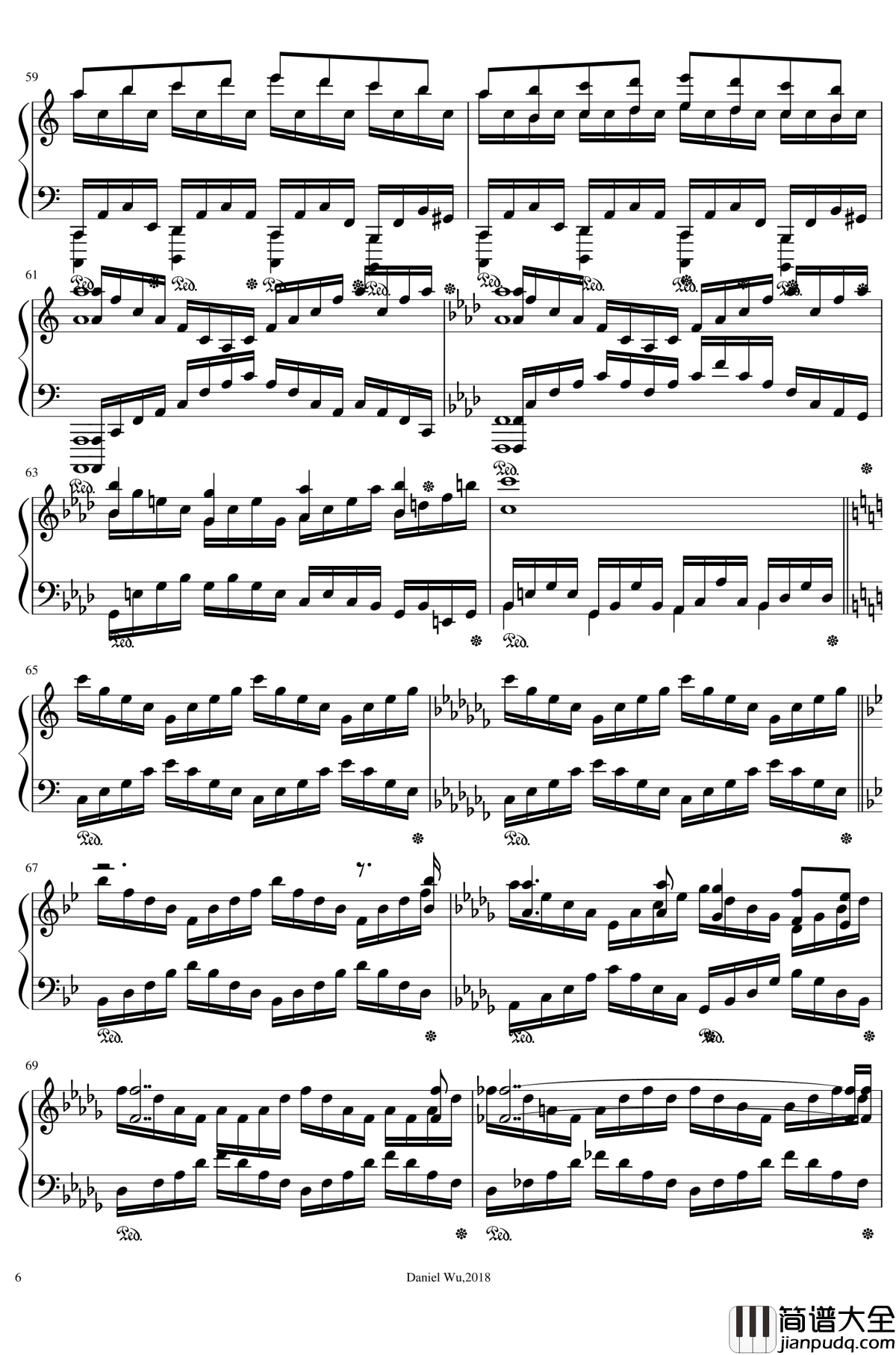 a小调即兴练习曲钢琴谱_DanielInC