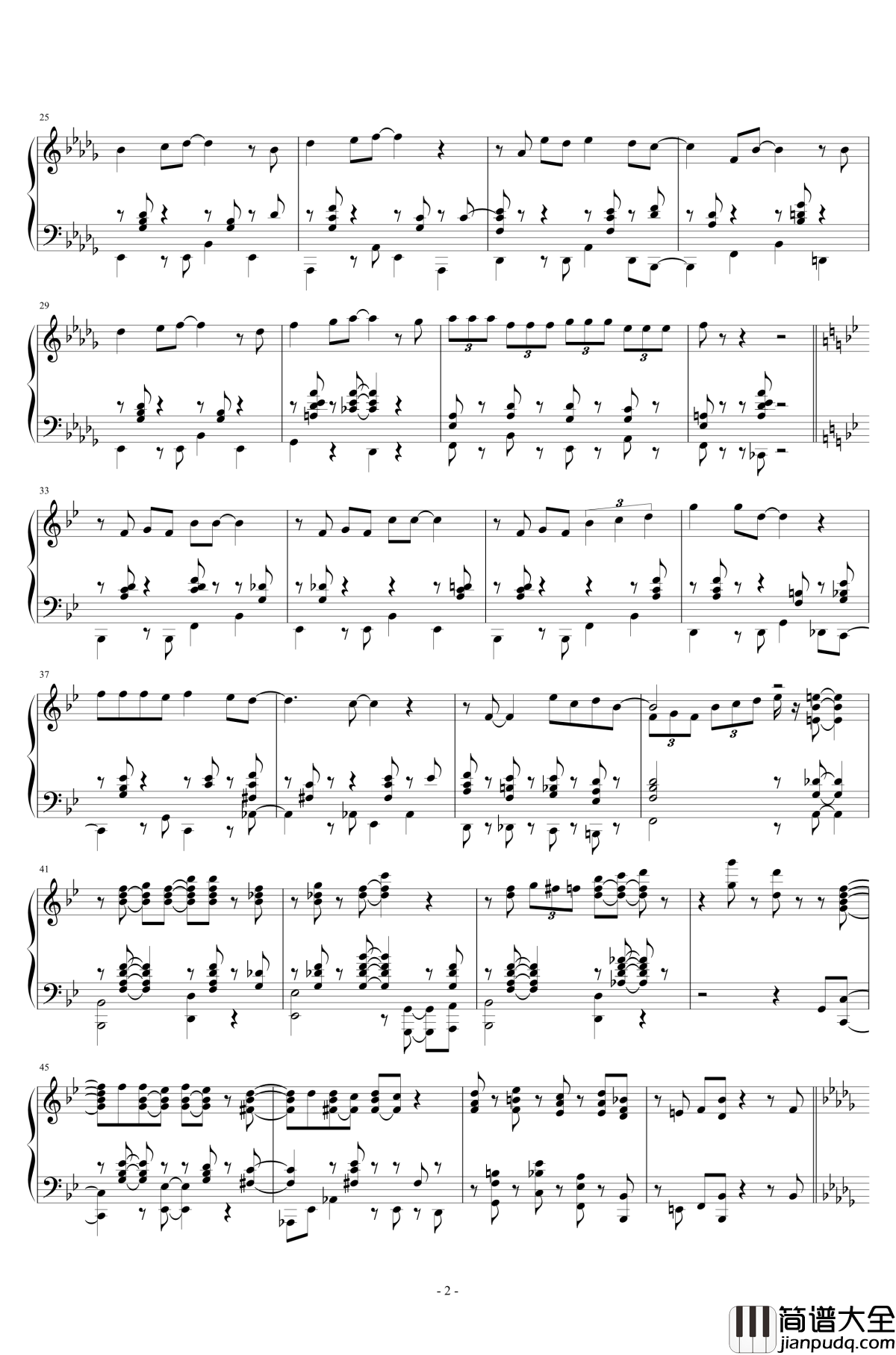 Everybody_Needs_A_Best_Friend钢琴谱_泰迪熊