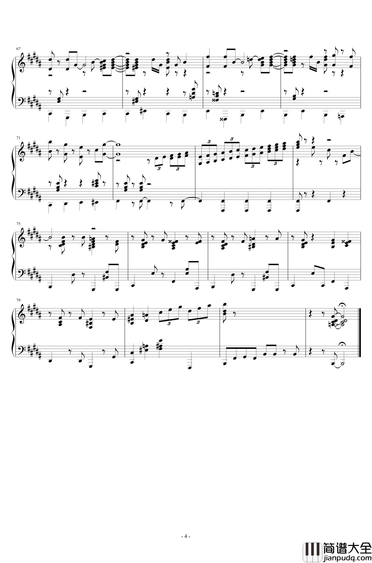 Everybody_Needs_A_Best_Friend钢琴谱_泰迪熊