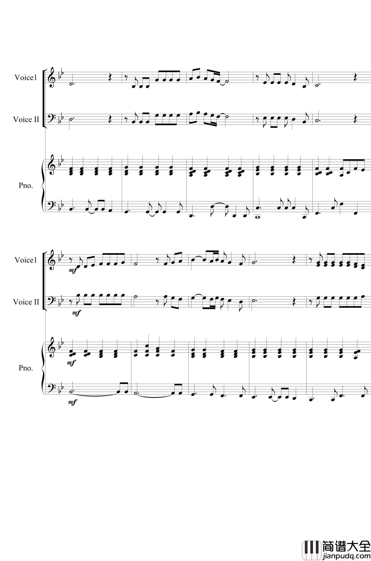 旅立ちの日に钢琴谱_日常第26话ED_白石稔