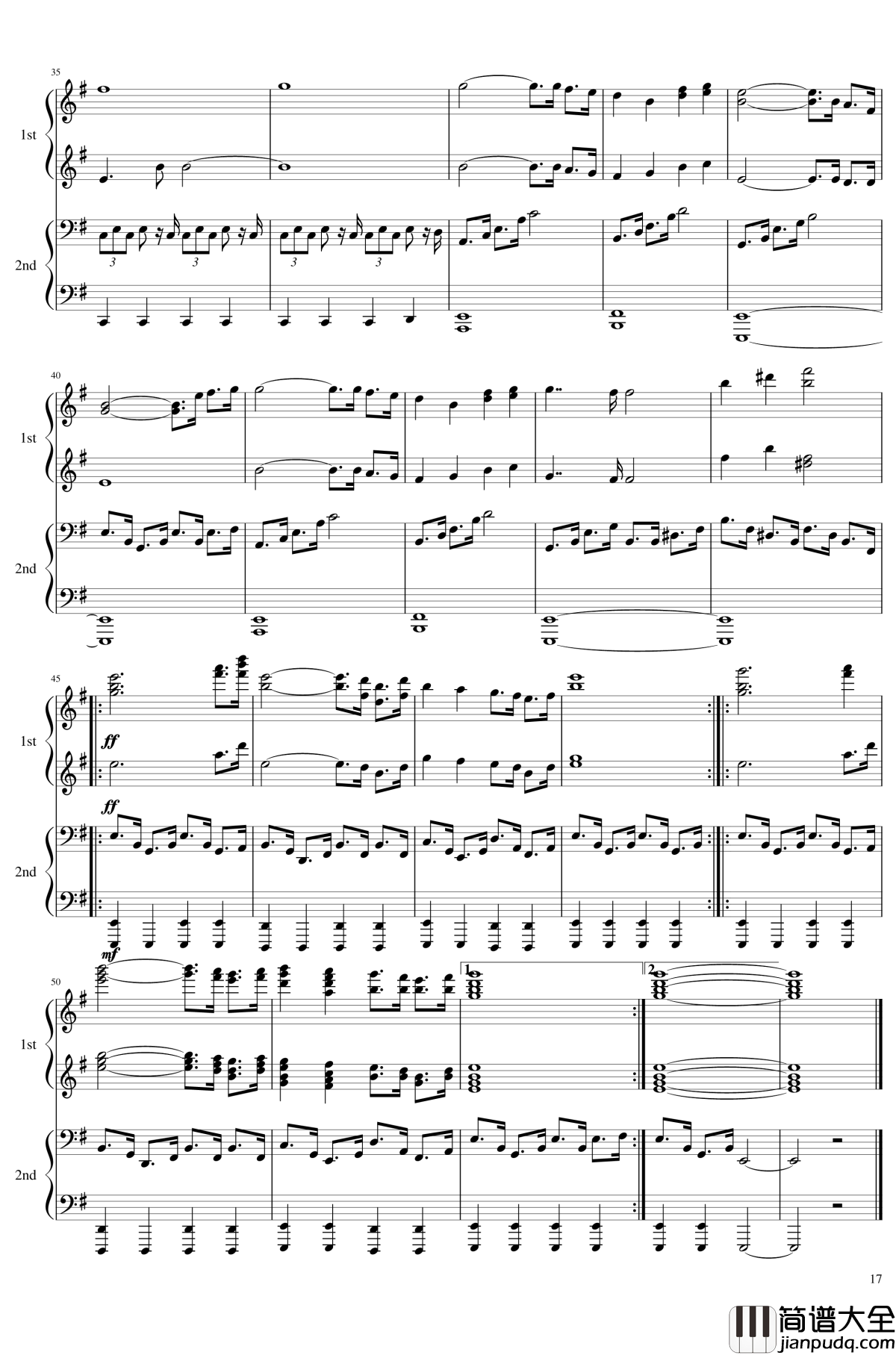 神灵庙全曲钢琴谱_东方project