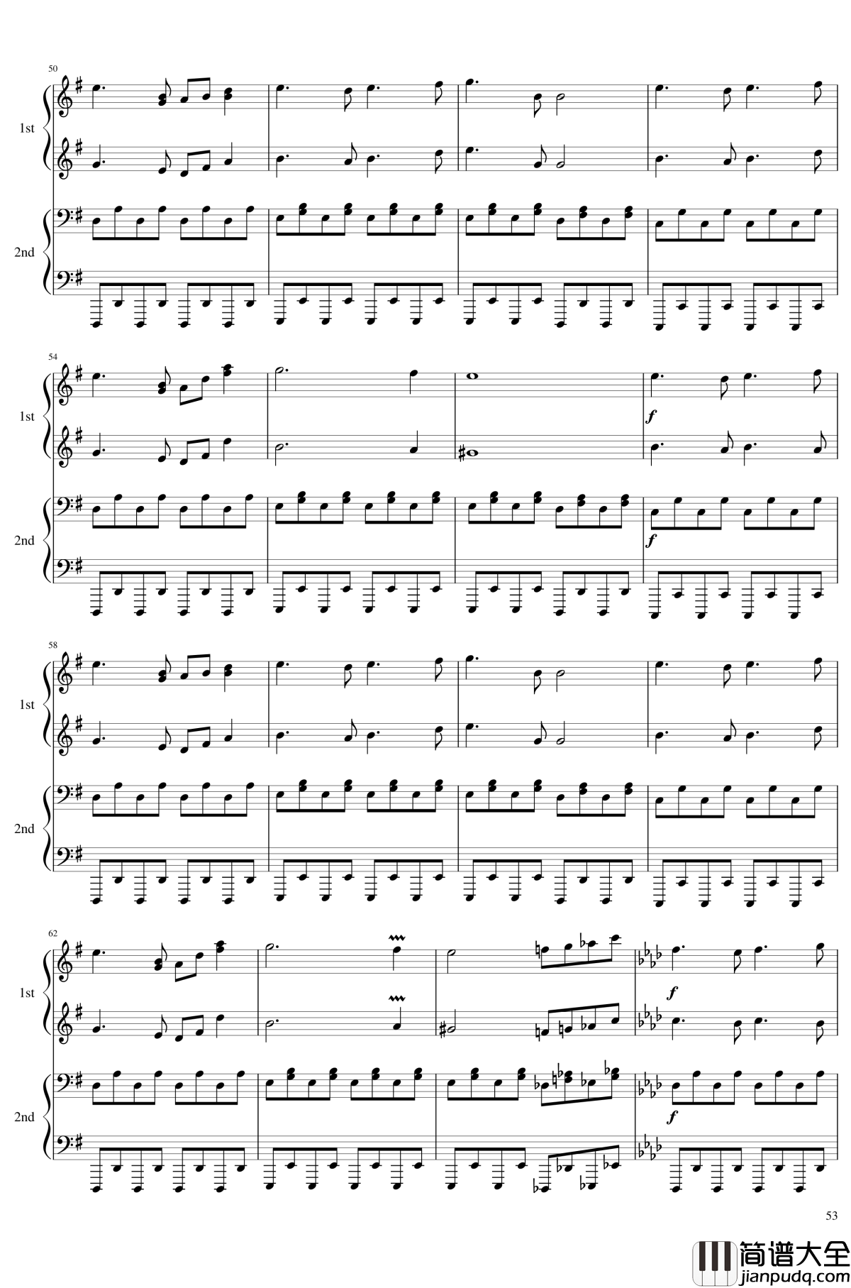 神灵庙全曲钢琴谱_东方project