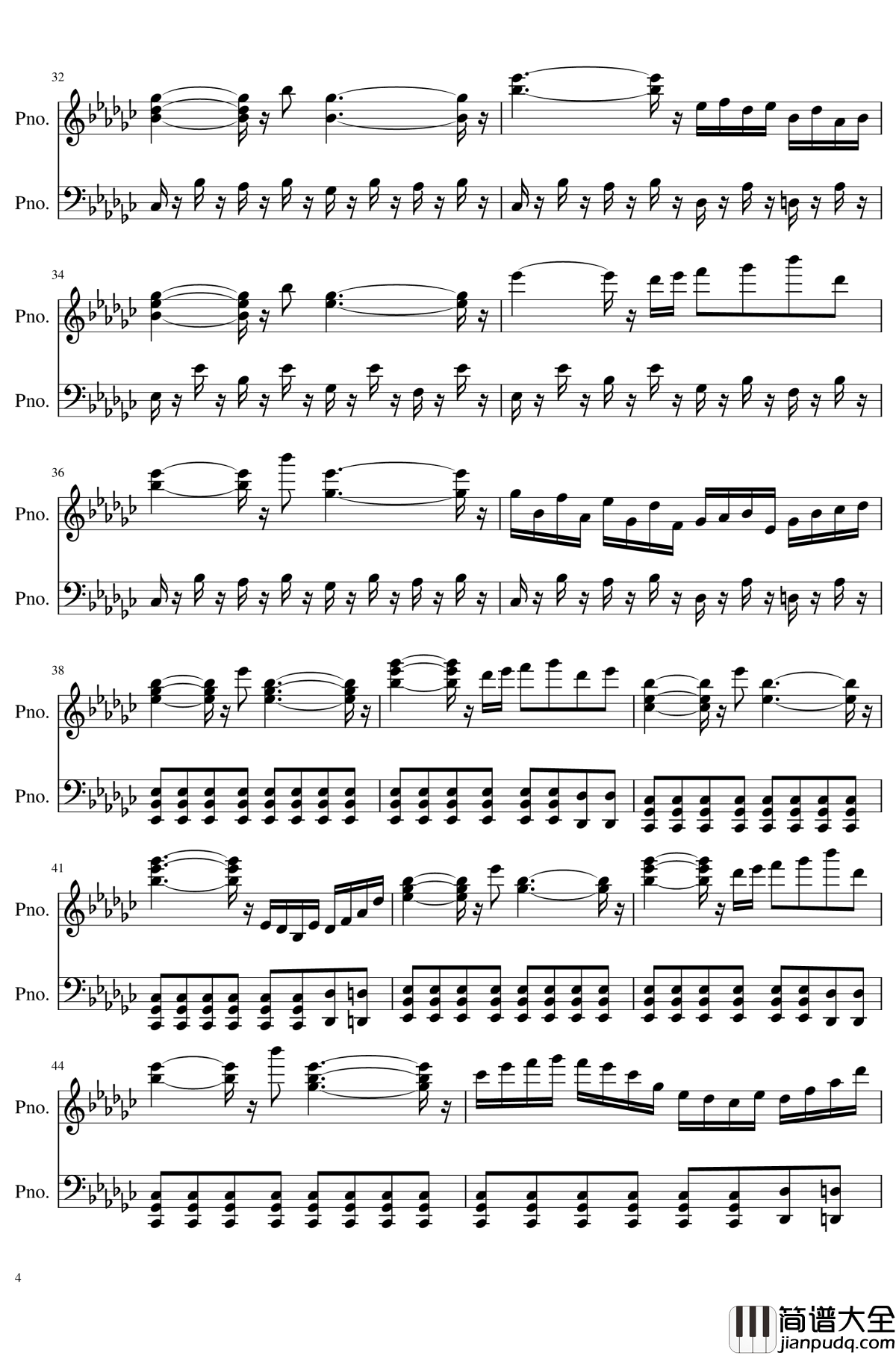 少女绮想曲_~_Dream_Battle钢琴谱_东方永夜抄_东方project