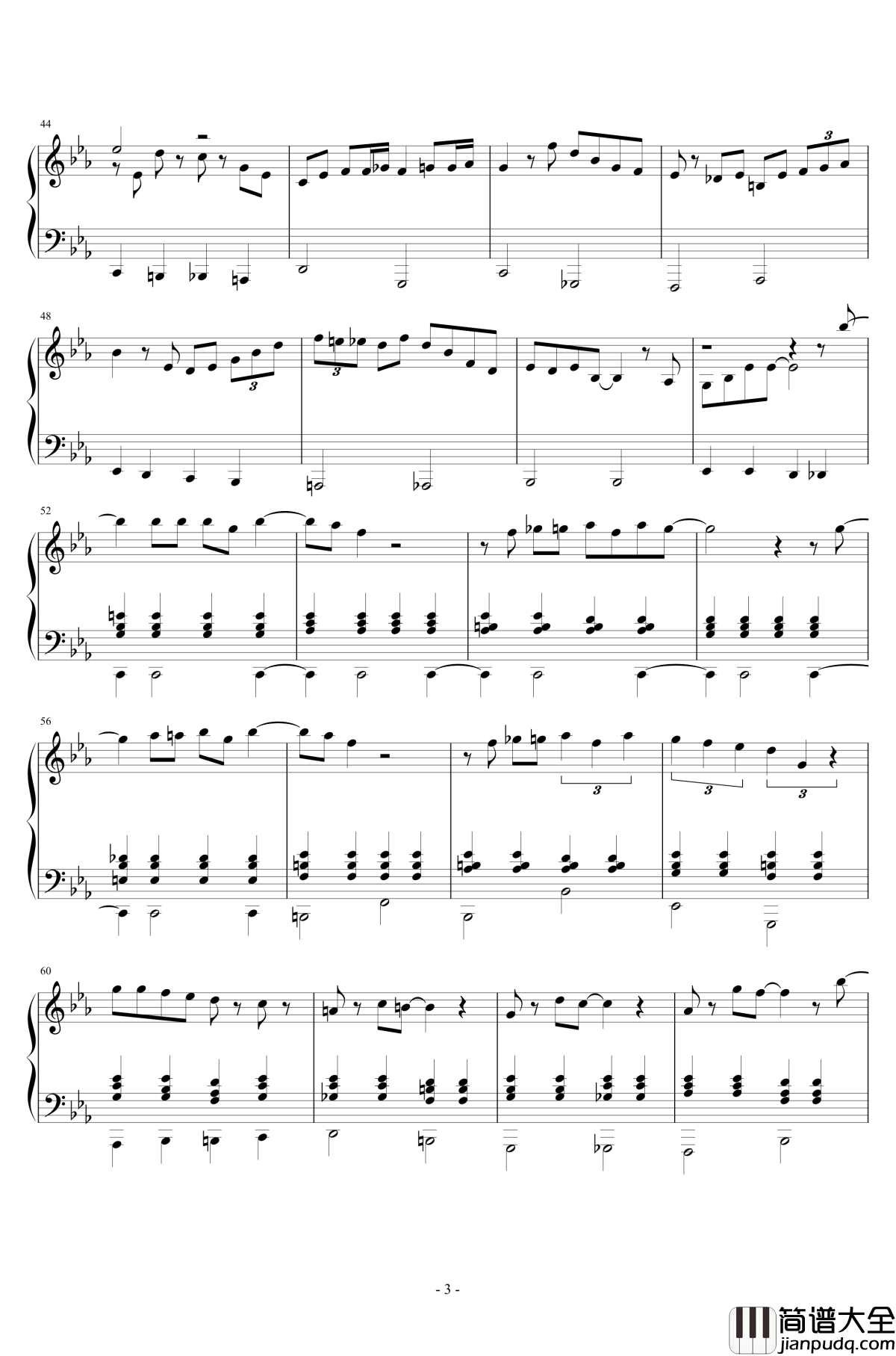 Lullaby_of_Birdland钢琴谱_菅野よう子