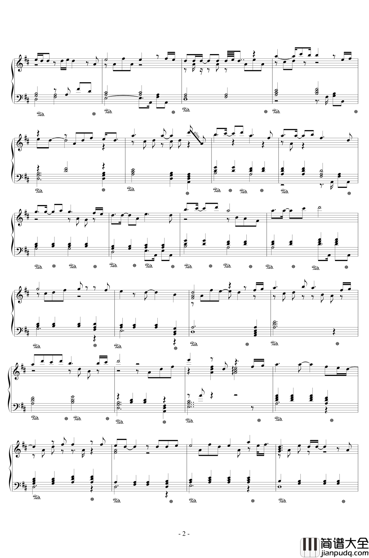 眷恋的少年钢琴谱_李管彦平