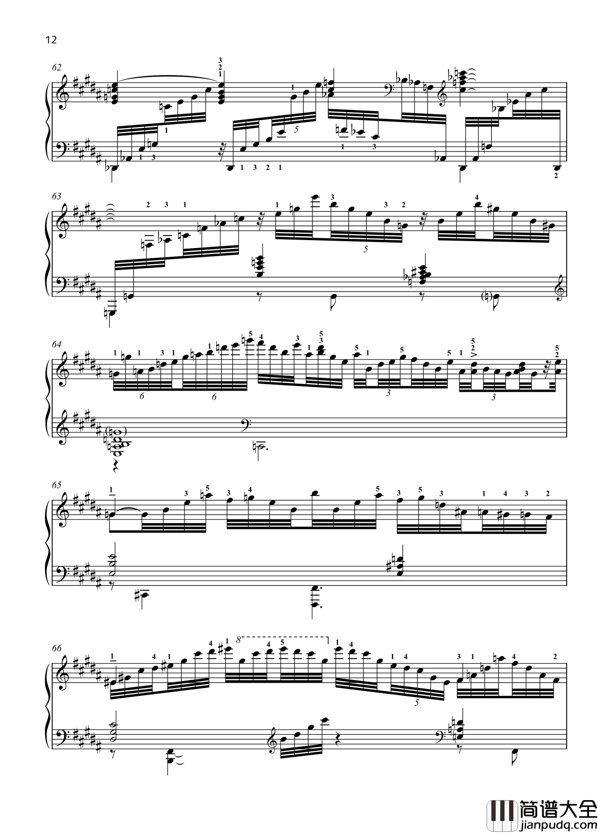 No._4._Reminiscence钢琴谱_带指法_八首音乐会练习曲__Eight_Concert_?tudes_Op_40____爵士_尼古拉·凯帕斯汀