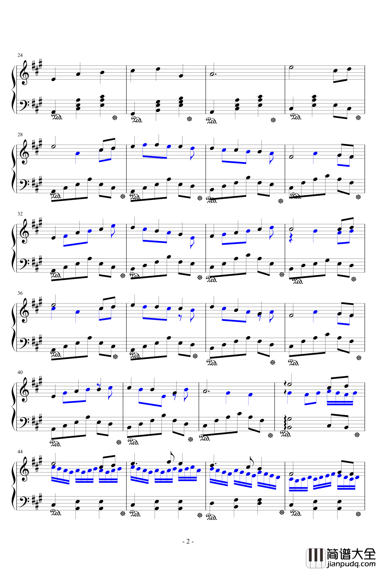 生日快乐钢琴谱_machaostc