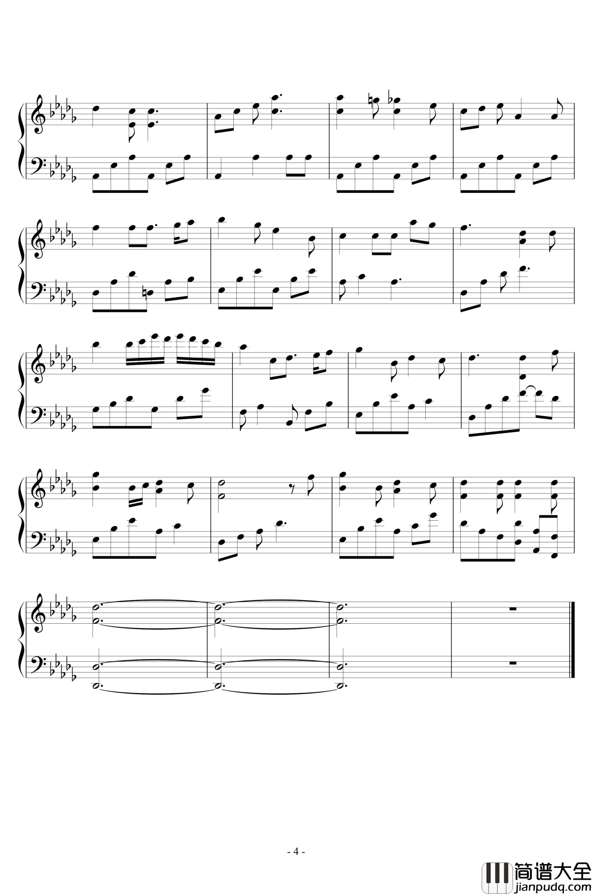 笔头的华尔兹钢琴谱_The_Daydream