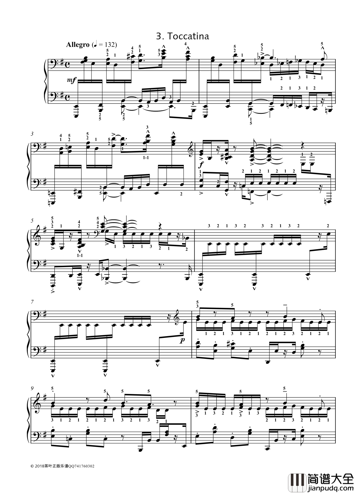 No._3._Toccatina钢琴谱_带指法_八首音乐会练习曲_Eight_Concert_?tudes_Op_40_爵士_尼古拉·凯帕斯汀