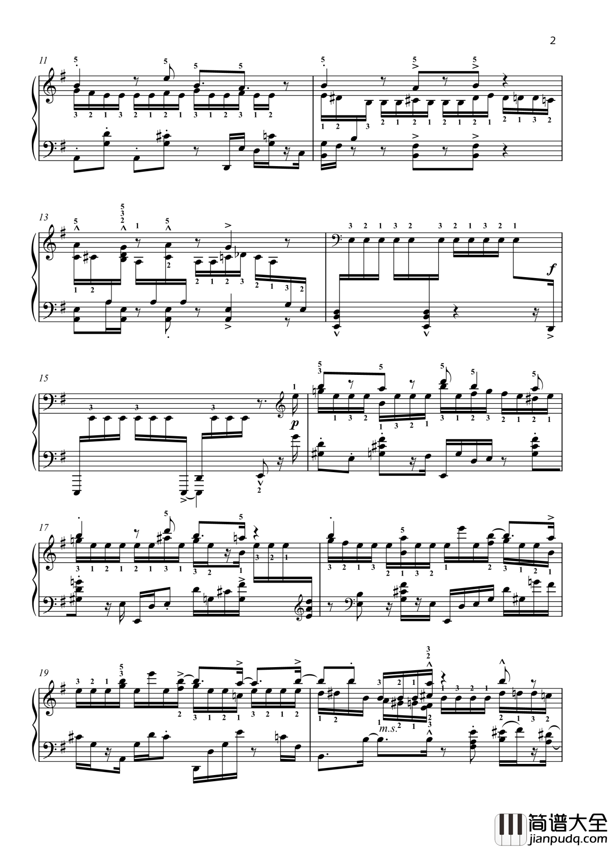 No._3._Toccatina钢琴谱_带指法_八首音乐会练习曲_Eight_Concert_?tudes_Op_40_爵士_尼古拉·凯帕斯汀