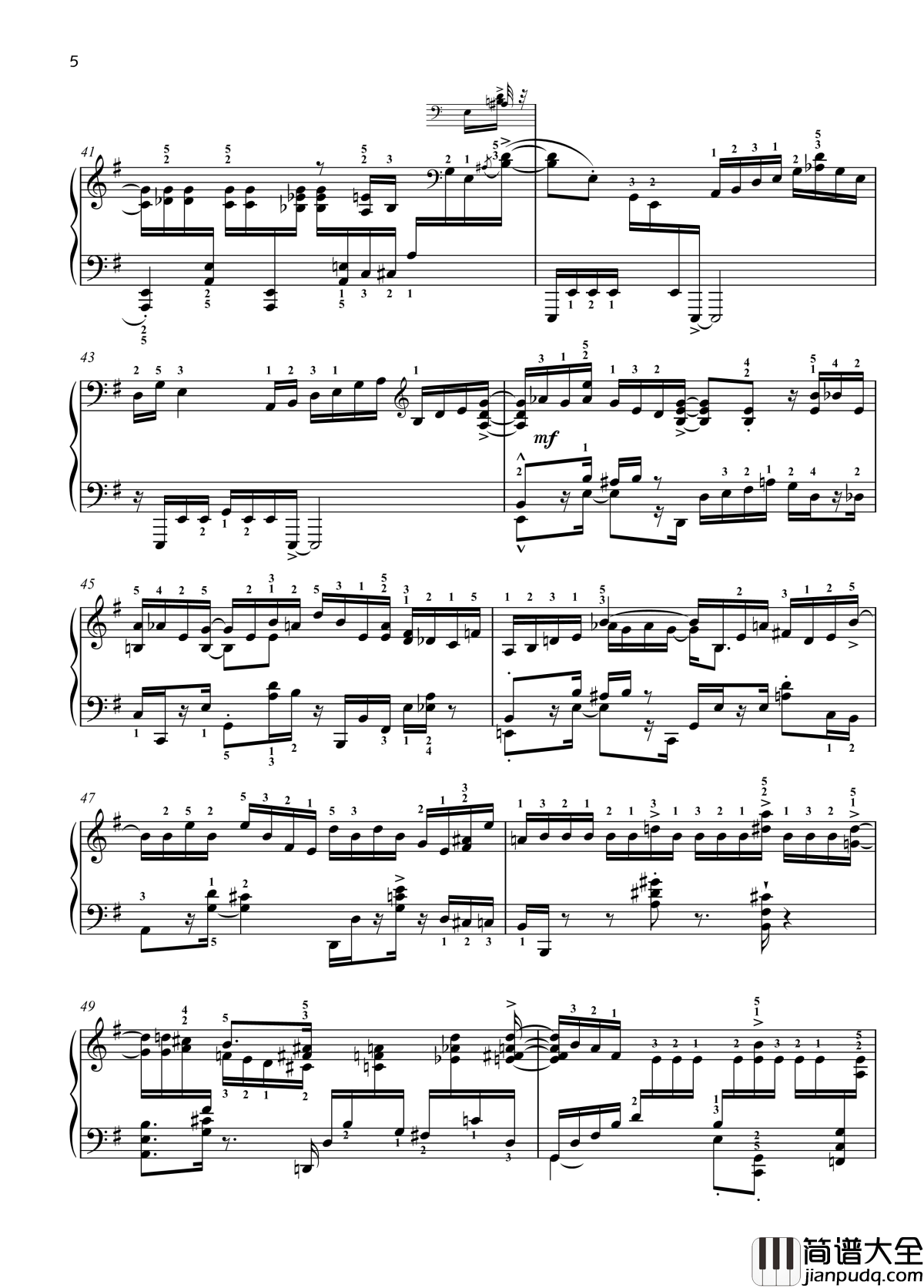 No._3._Toccatina钢琴谱_带指法_八首音乐会练习曲_Eight_Concert_?tudes_Op_40_爵士_尼古拉·凯帕斯汀