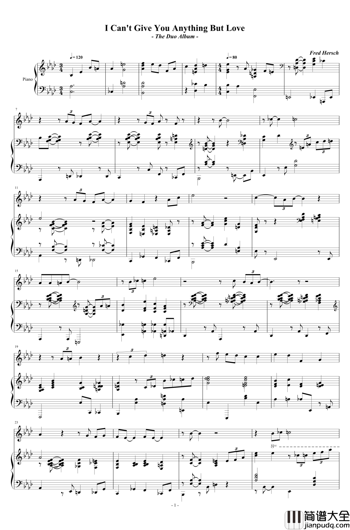 I_Can’t_Give_You_Anything_But_Love钢琴谱_Fred_Hersch