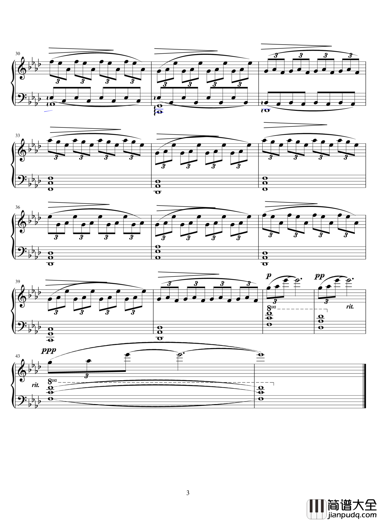 沈巍钢琴谱_镇魂