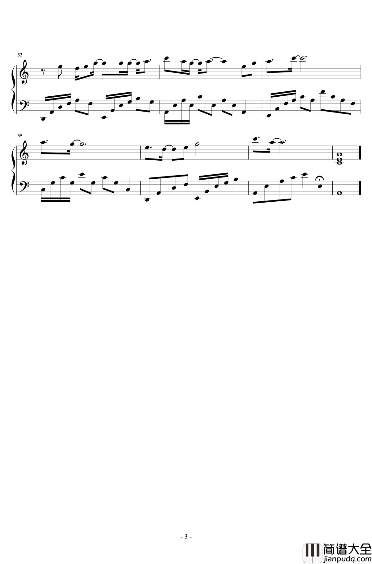 扶摇钢琴谱_原声独奏_莫文蔚