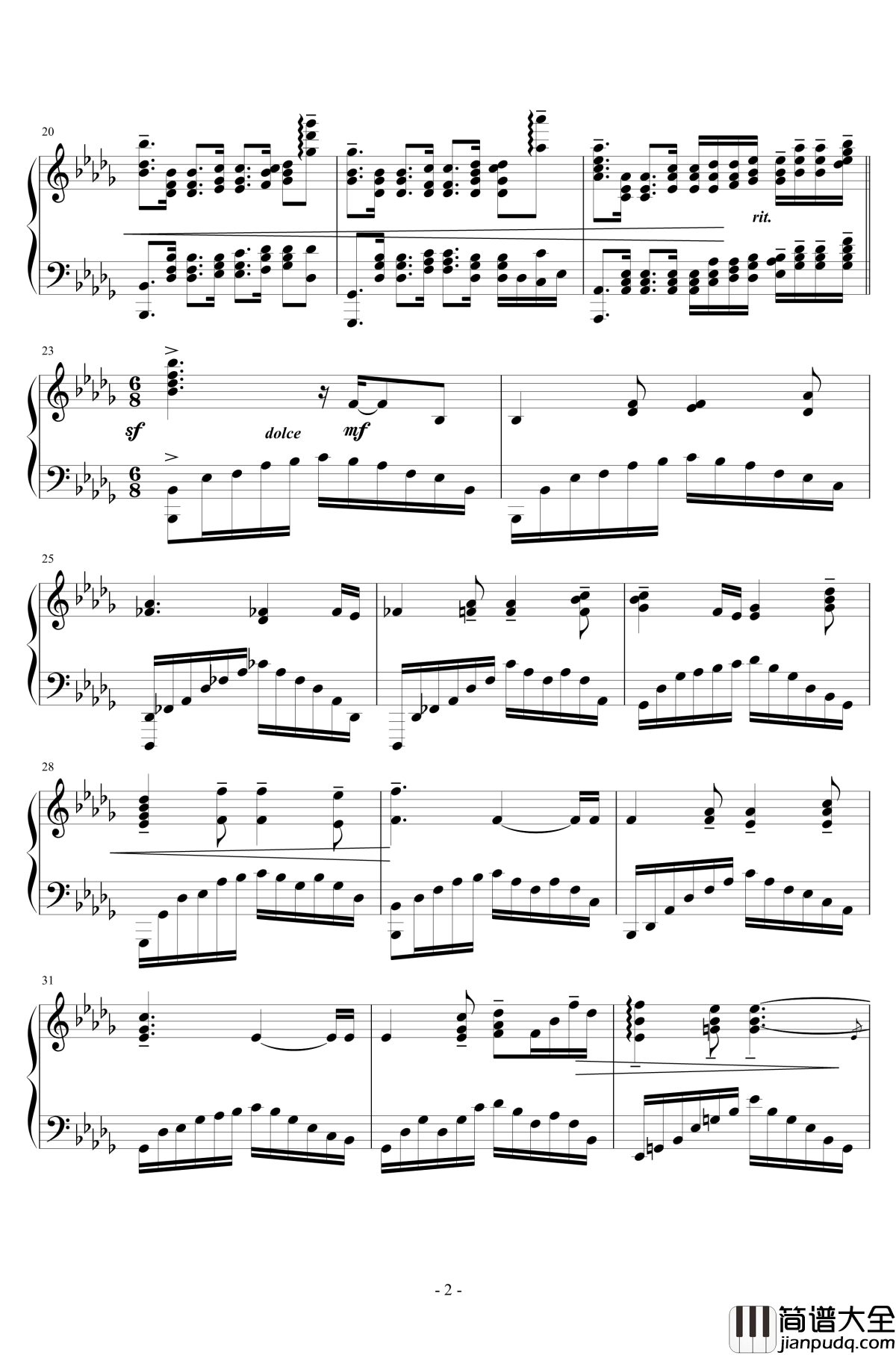 啟示鐘钢琴谱_王者之喆