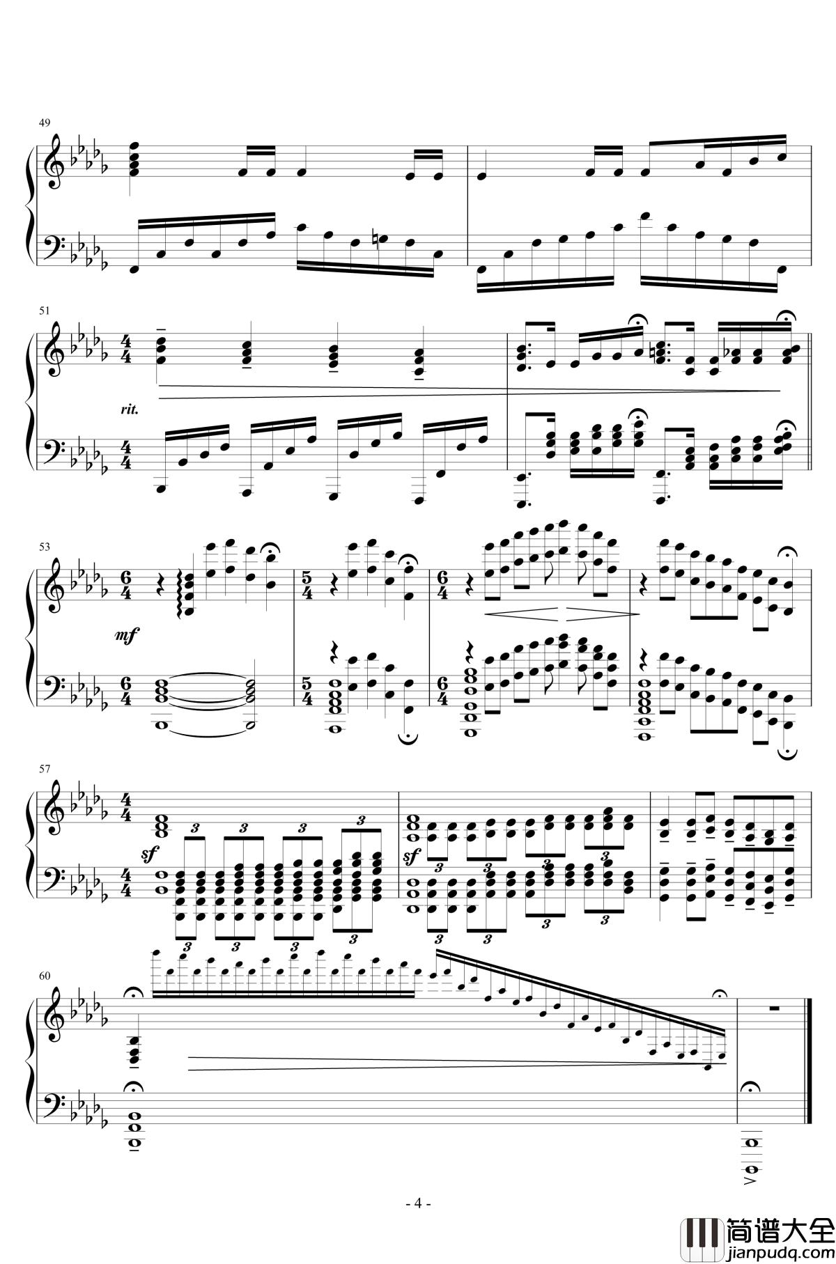 啟示鐘钢琴谱_王者之喆