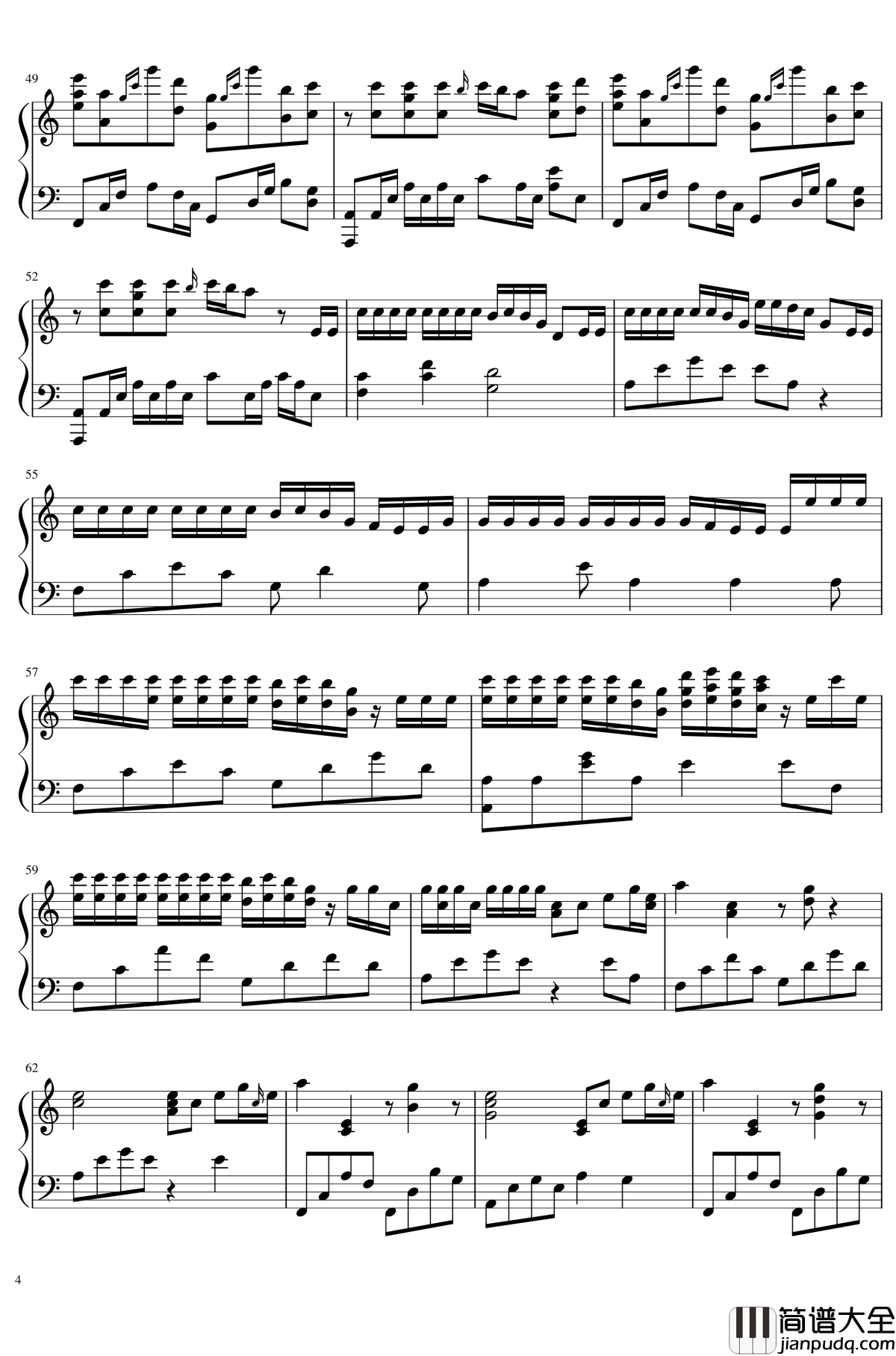 病名为爱C钢琴谱_病名为爱