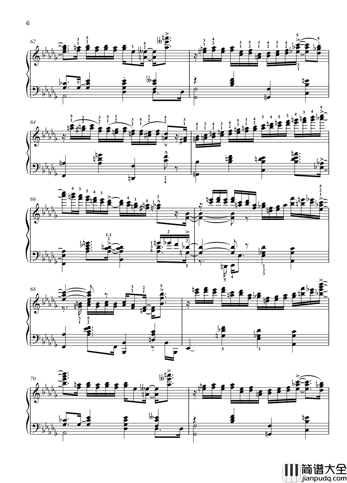 八首音乐会练习曲钢琴谱_Eight_Concert_?tudes_Op_40___No._7._Intermezzo._Allegretto_爵士_尼古拉·凯帕斯汀