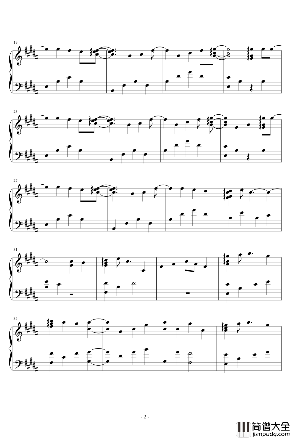 A_Song_for_XX钢琴谱_滨崎步