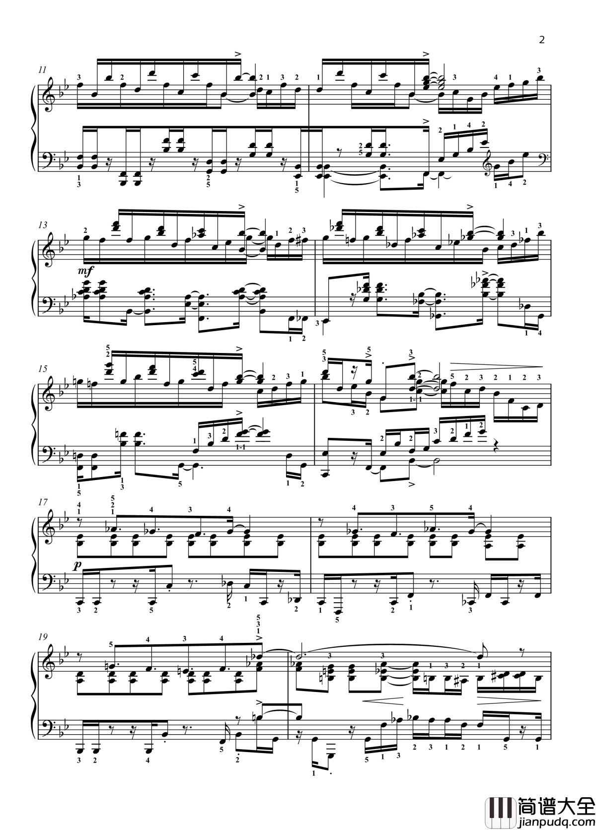 八首音乐会练习曲钢琴谱_Eight_Concert_?tudes_Op_40___No._6._Pastoral._Allegro_moderato_爵士_尼古拉·凯帕斯汀