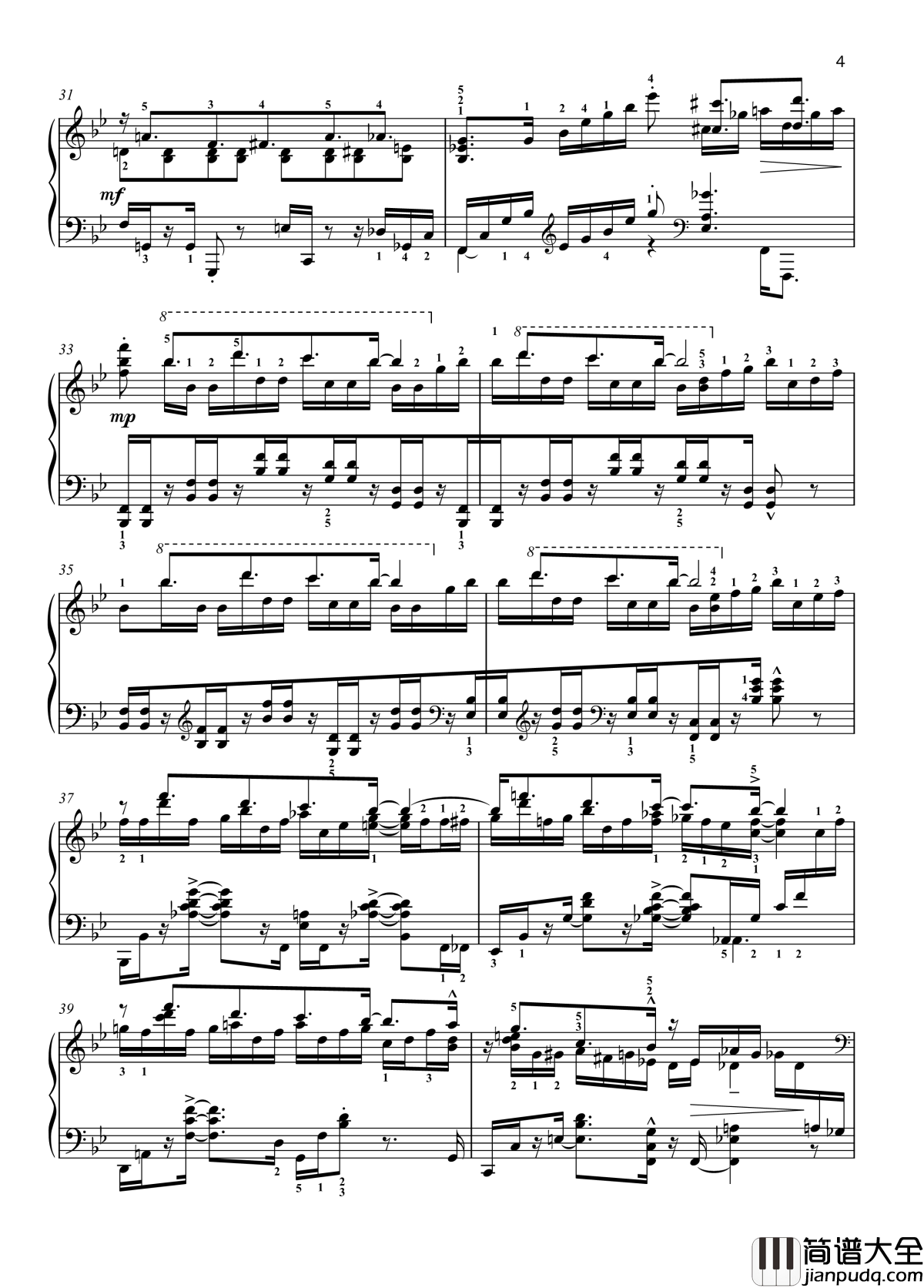 八首音乐会练习曲钢琴谱_Eight_Concert_?tudes_Op_40___No._6._Pastoral._Allegro_moderato_爵士_尼古拉·凯帕斯汀