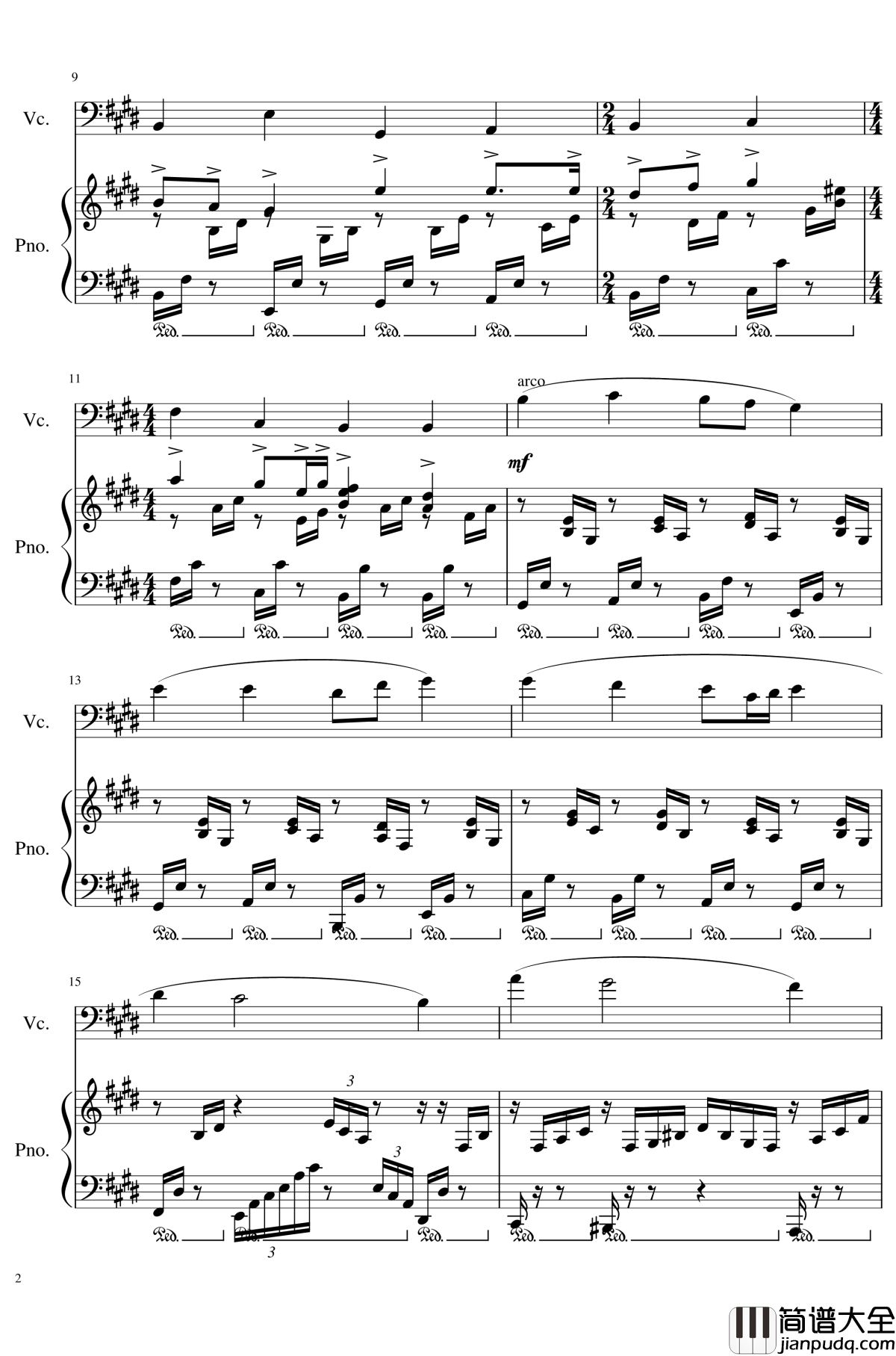 Summer_Capriccio,_Op.88钢琴谱_夏日随想曲_一个球