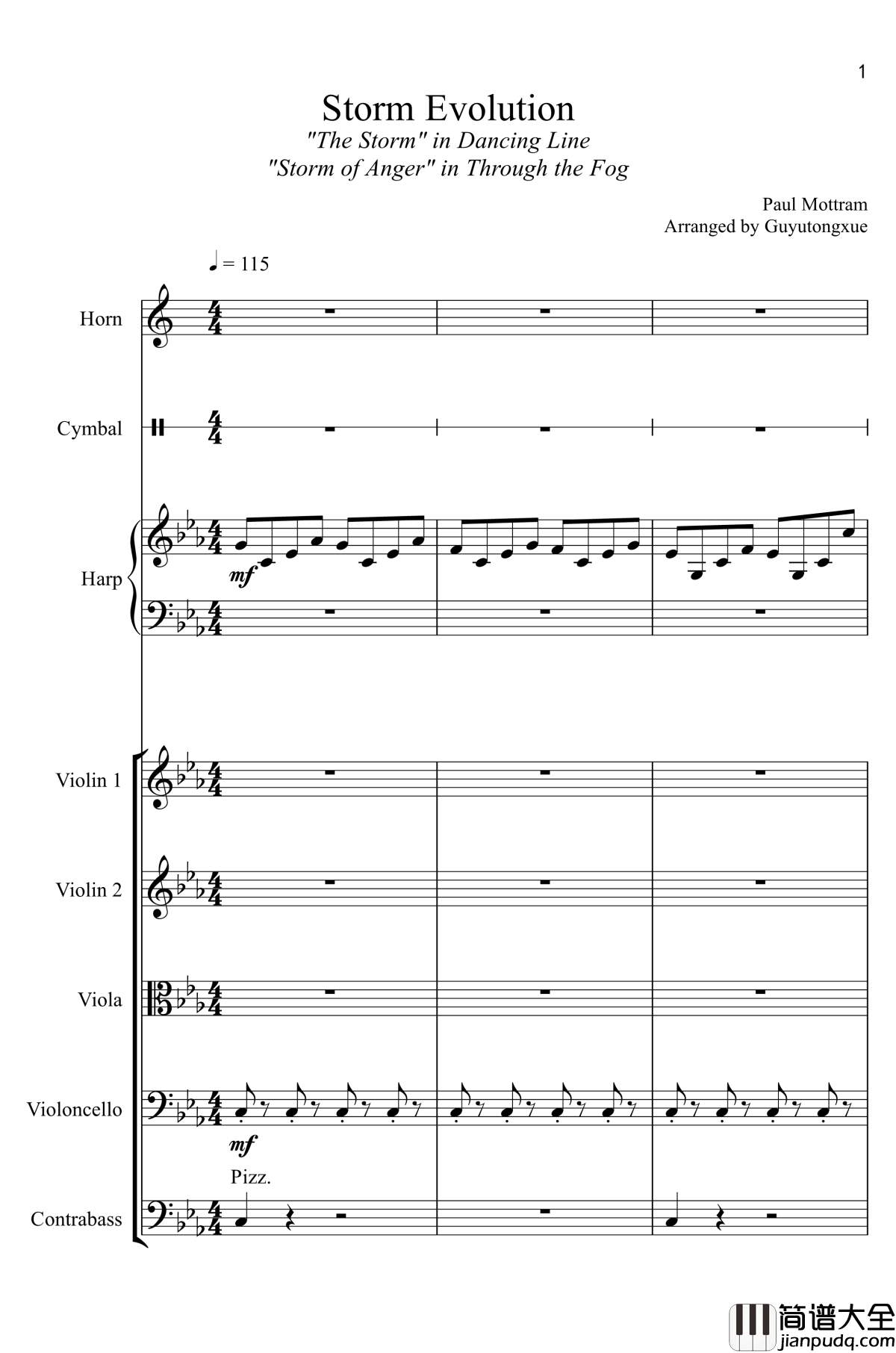 Storm_Evolution钢琴谱_Paul_Mottram_风暴_The_Storm