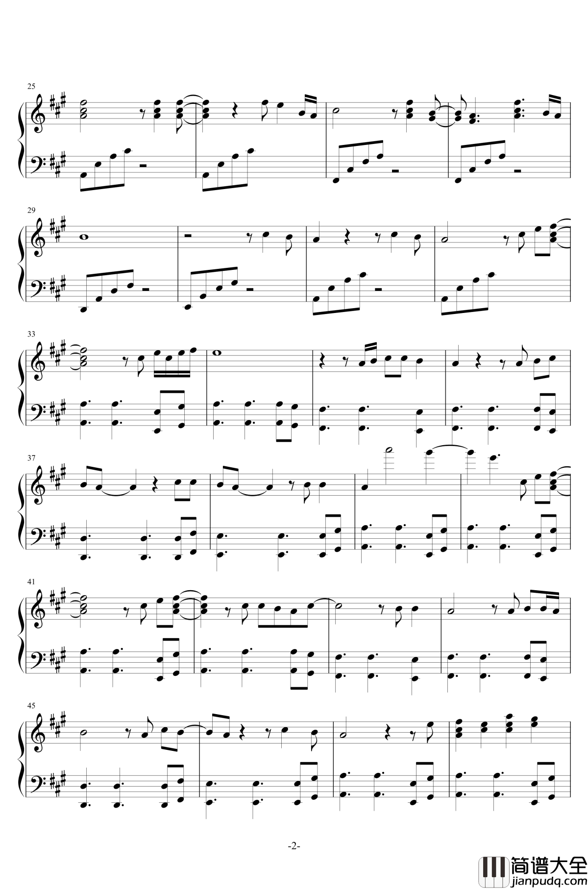 Stand_By_Me钢琴谱_FFXV_Florence