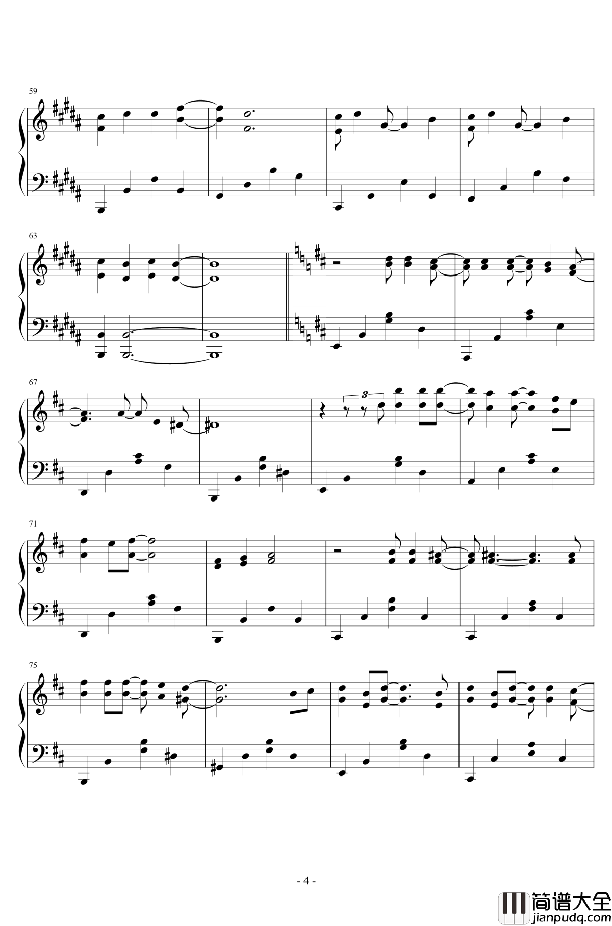 答案钢琴谱_华丽独奏_郭采洁