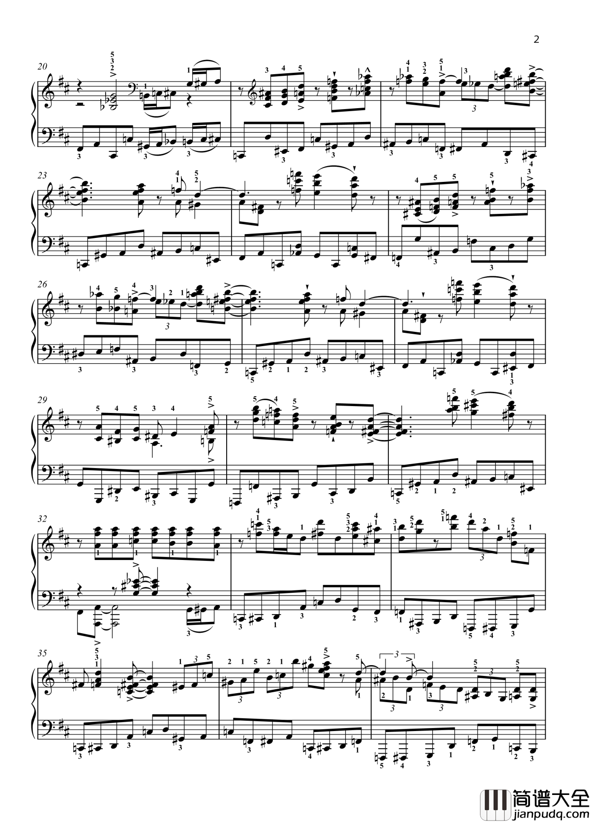 Eight_Concert_?tudes_Op_40___No._5._Shuitka钢琴谱__八首音乐会练习曲__爵士_尼古拉·凯帕斯汀_Nikolai_Kapustin_带指法