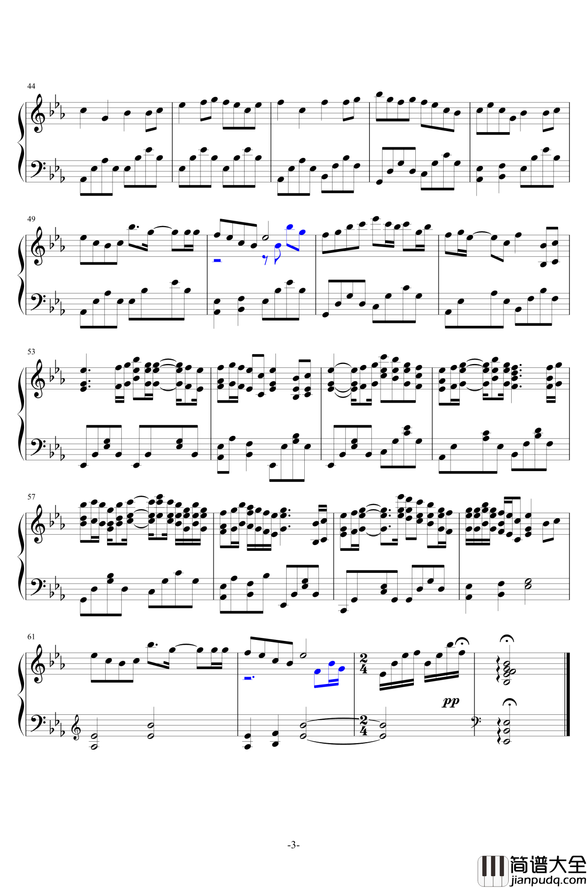 极乐歌钢琴谱_1.0完美版_柯佩磊