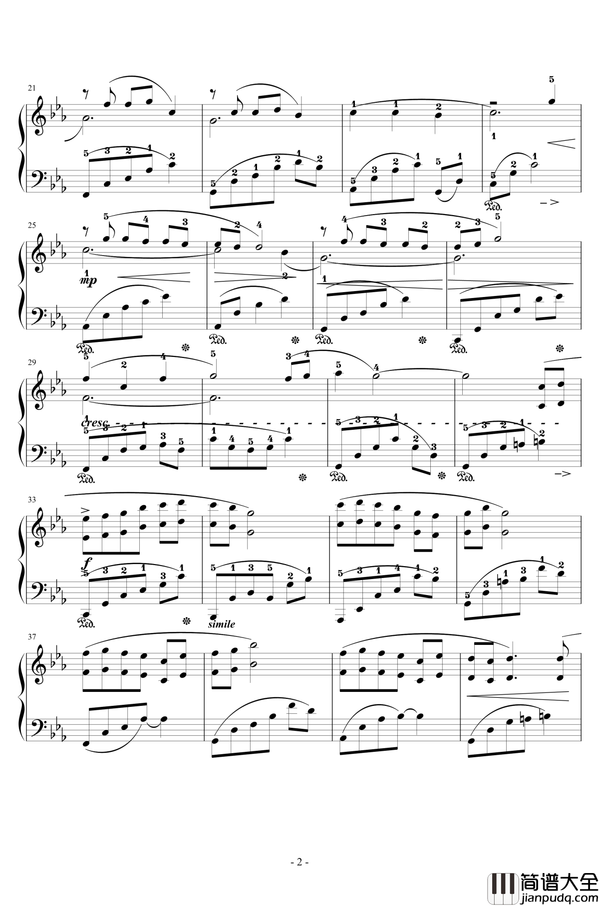 小小钢琴谱_Piano_Version_容祖儿