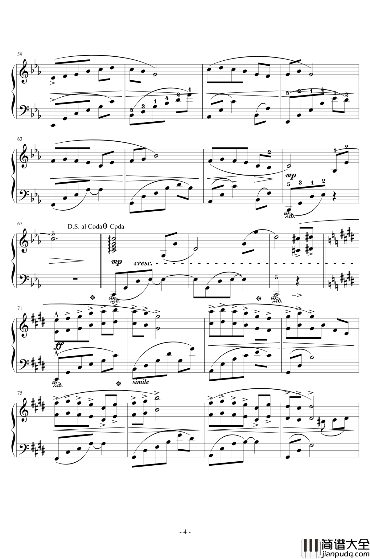 小小钢琴谱_Piano_Version_容祖儿