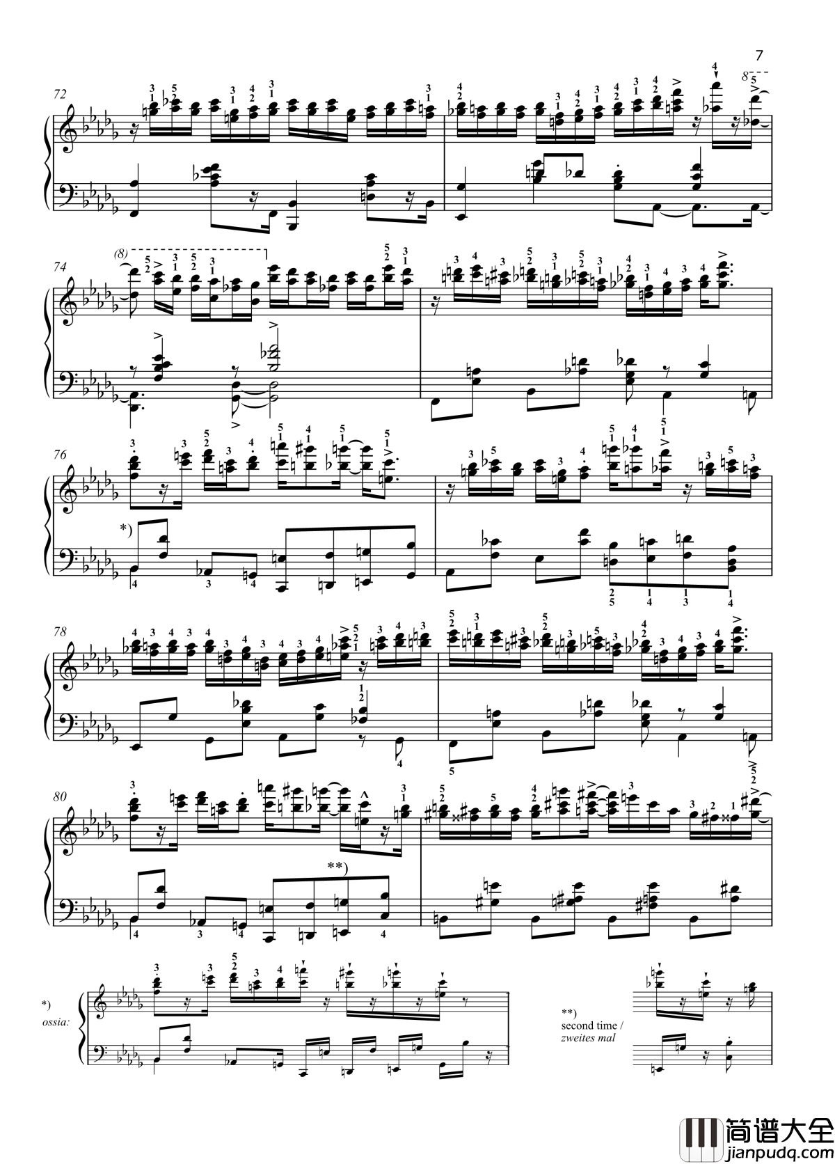 八首音乐会练习曲钢琴谱_爵士_尼古拉·凯帕斯汀_Nikolai_Kapusti_带指法__Eight_Concert_?tudes_Op_40___No._7._Intermezzo