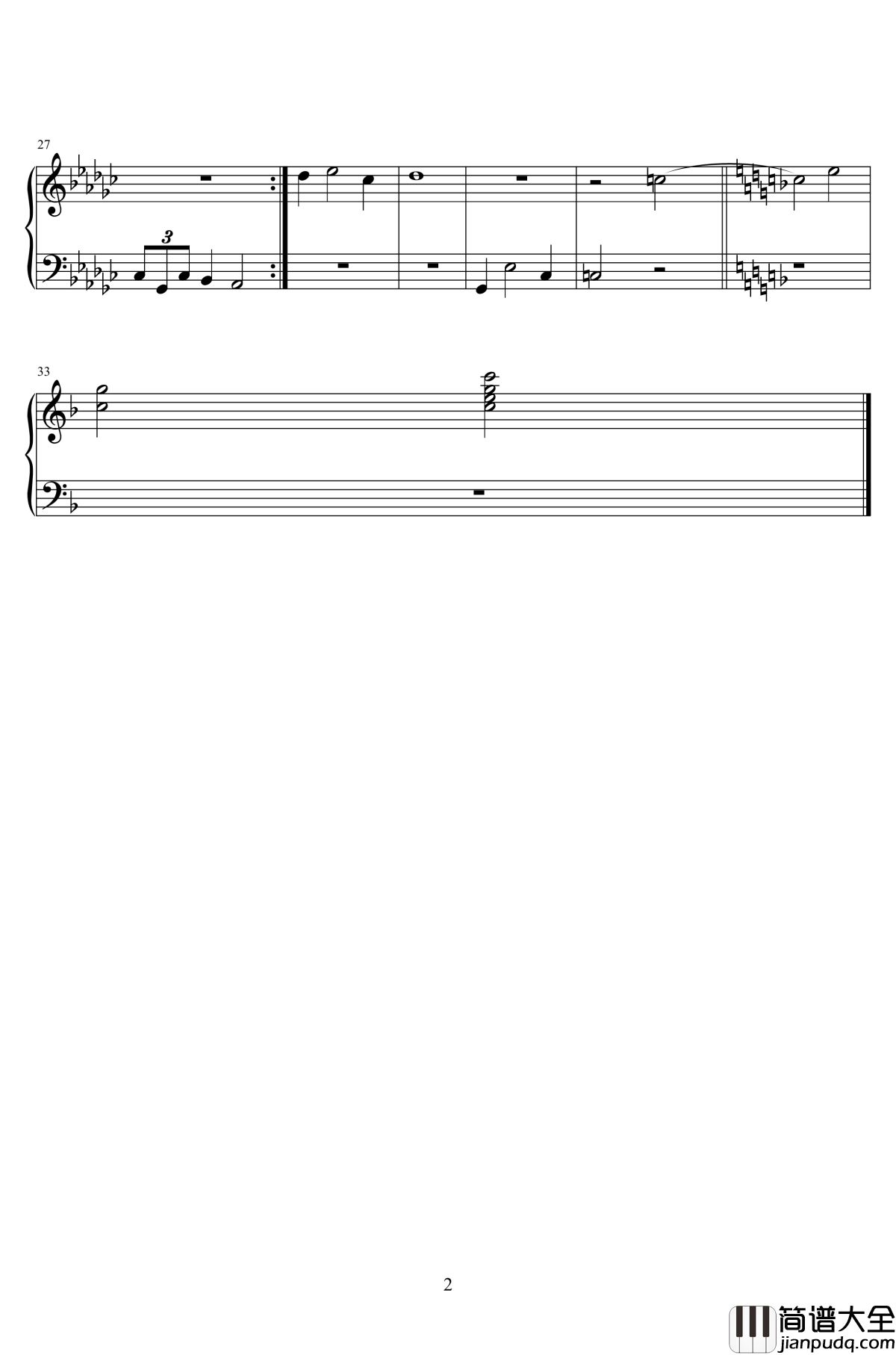 模拟城市5主题曲钢琴谱_模拟城市