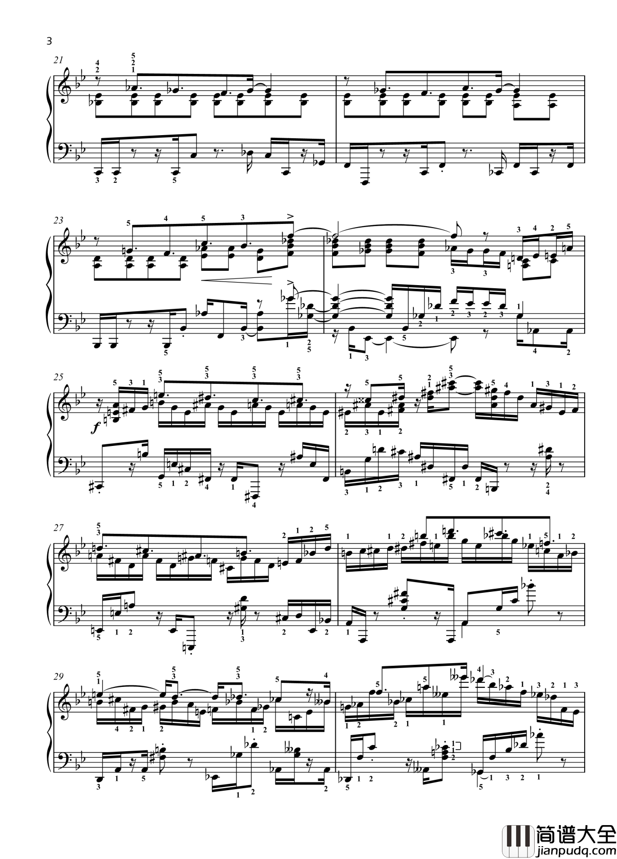 八首音乐会练习曲钢琴谱_爵士_尼古拉·凯帕斯汀_Nikolai_Kapustin_带指法__Eight_Concert_?tudes_Op_40___No._6._Pastoral