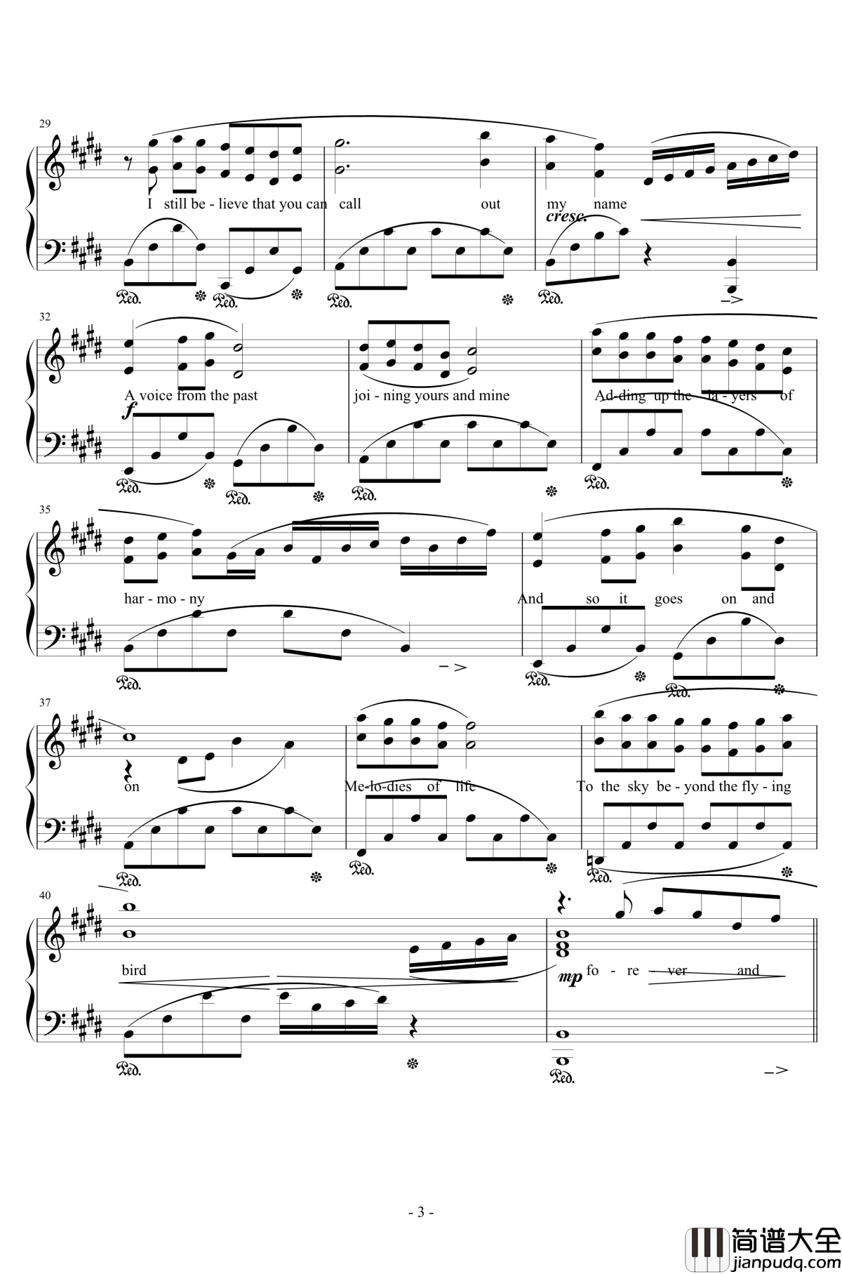 Melodies_of_Life钢琴谱_植松伸夫