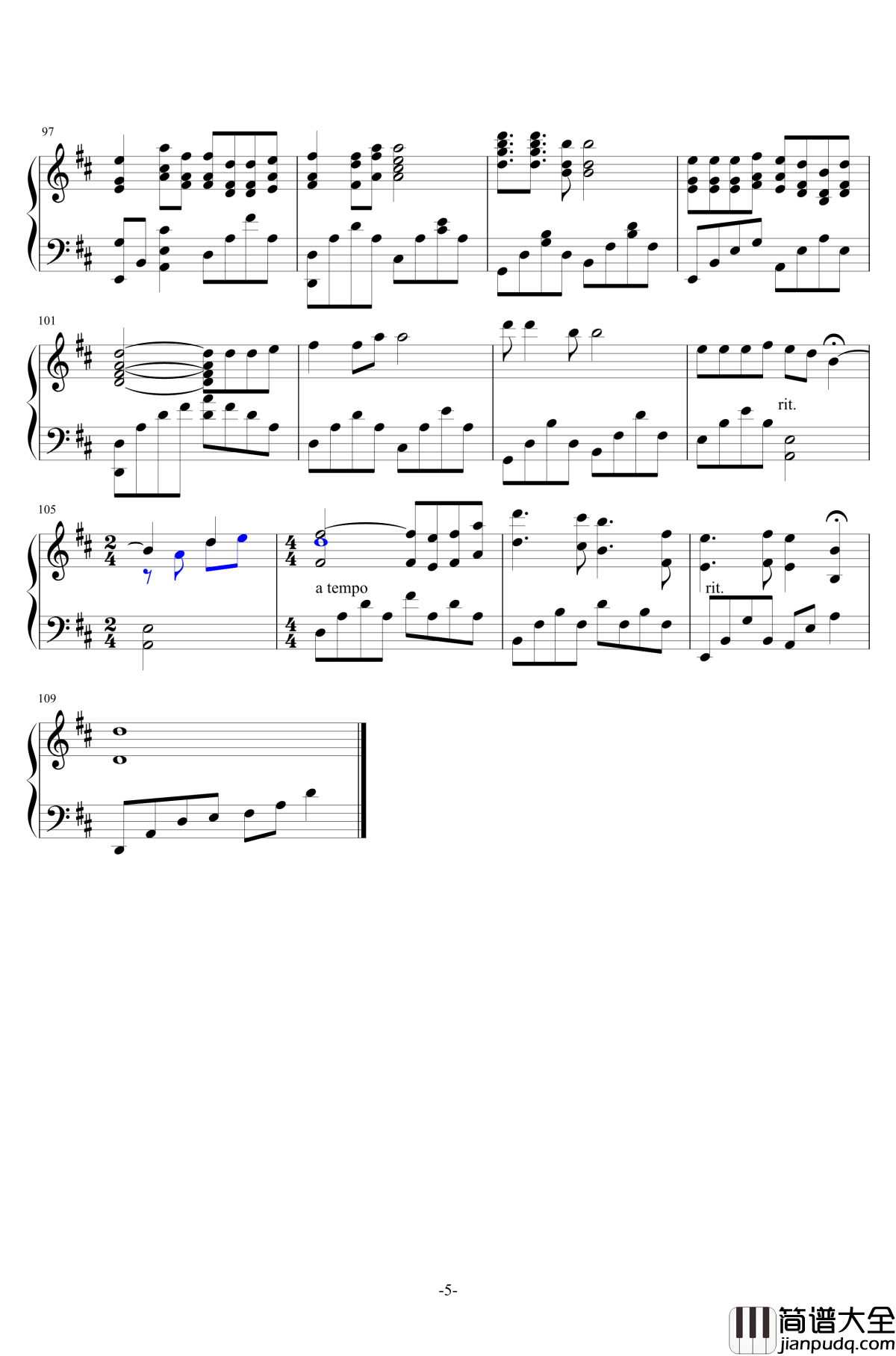 白狐钢琴谱_1.0版_陈瑞