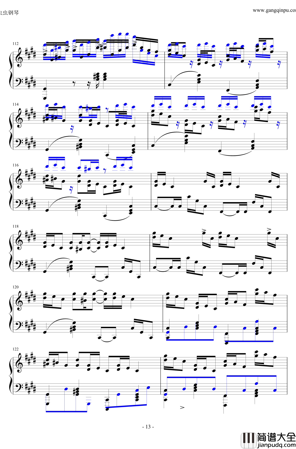 克罗地亚的黑乐谱钢琴谱_pltp20176211137