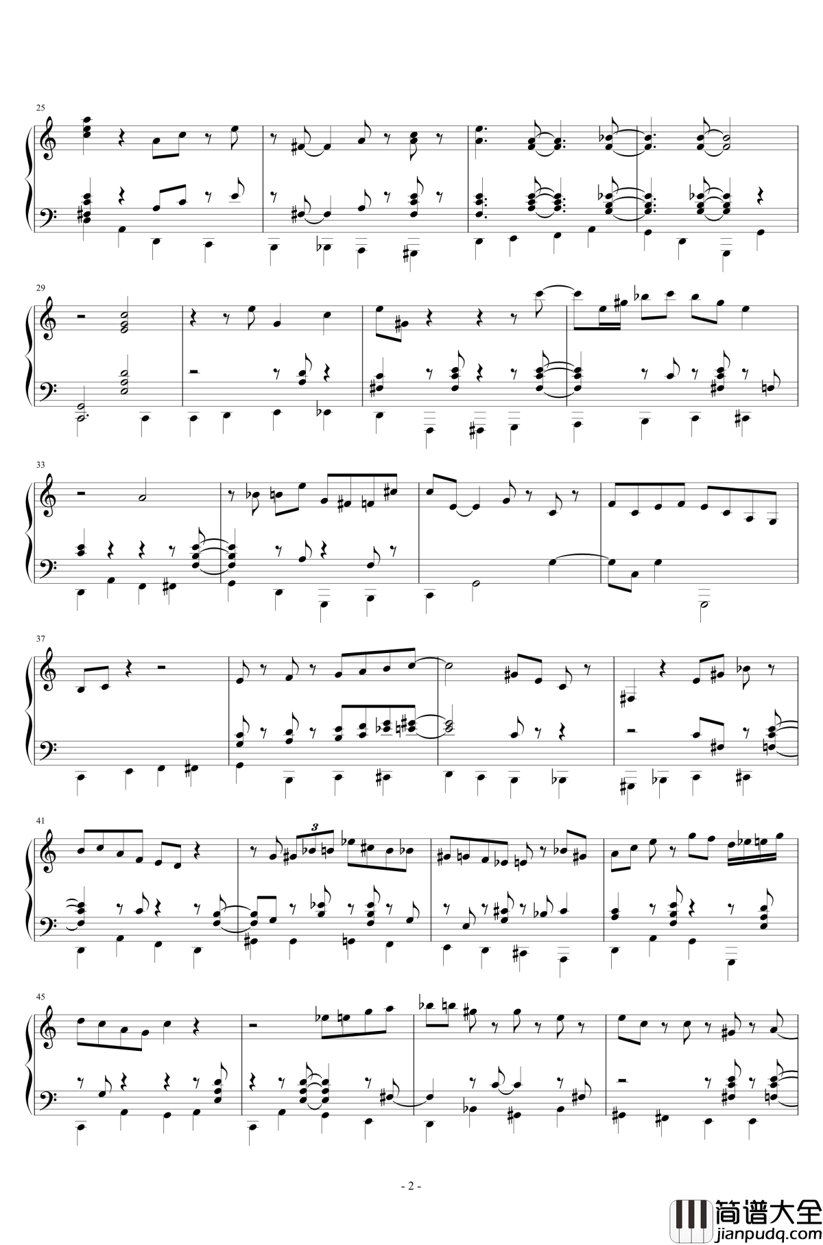 Take_the_A_Train钢琴谱_Beegie_Adair