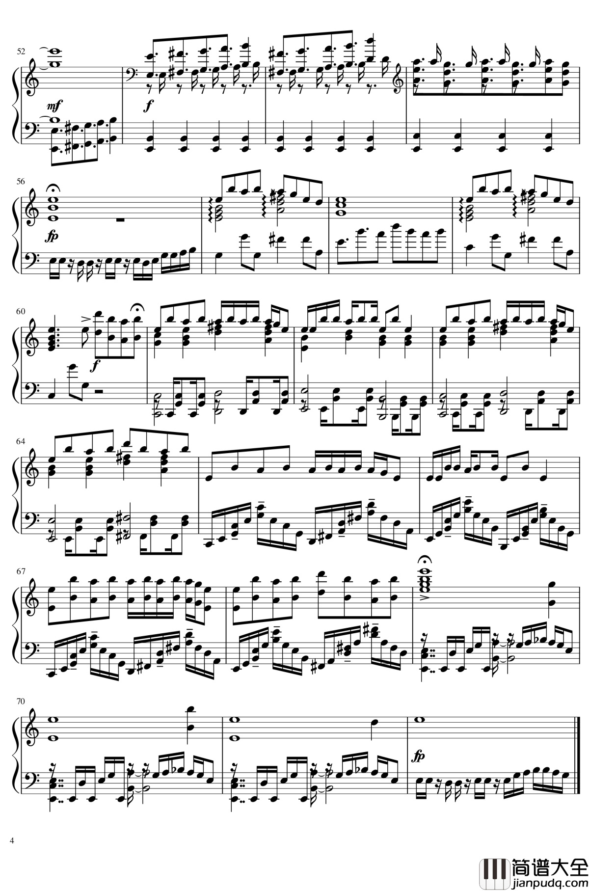 poker_face钢琴谱_ポーカーフェイス_GUMI