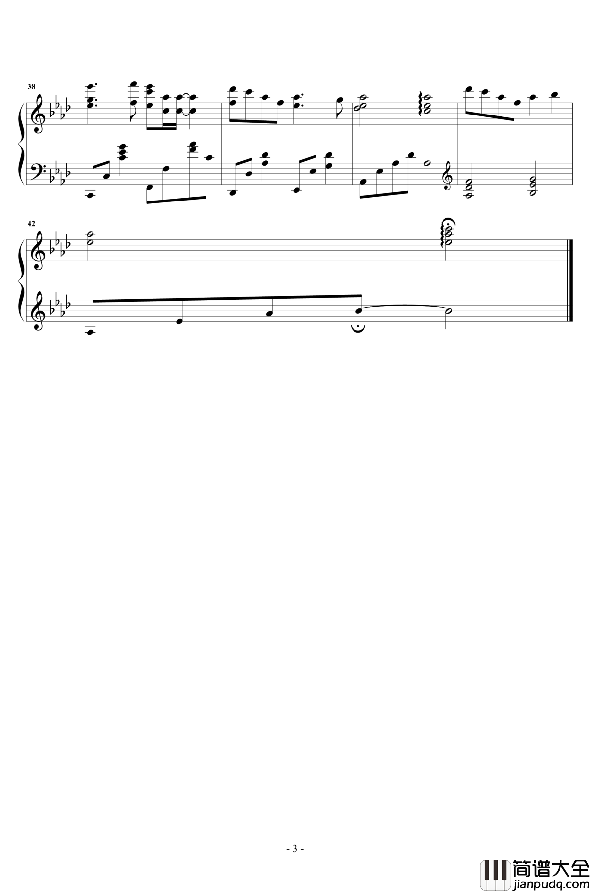 时间飞行钢琴谱_原声独奏_白宇